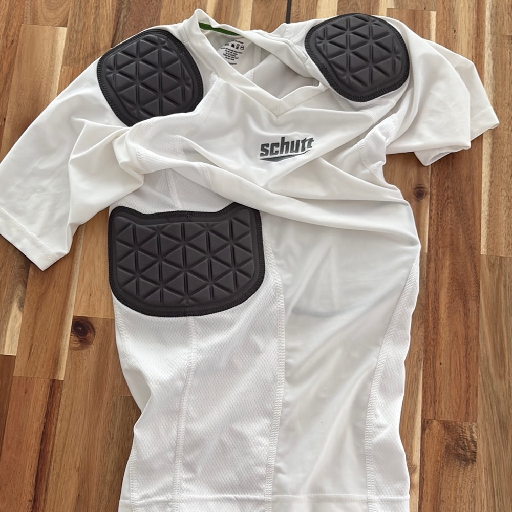 Schutt White Padded Football Shirt